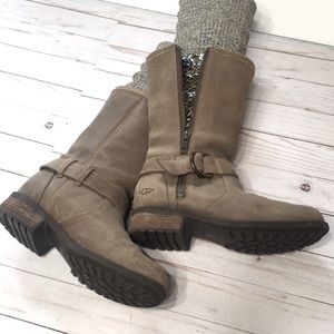 UGG Silva Zip Boot 1005435 Sz 6.5 dusty brown